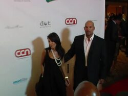 David Justice (R) at the The Harold Pump Foundation 10th Annual Gala at Los Angeles CA. (Footage by WireImage Video/GettyImages) Stock Footage