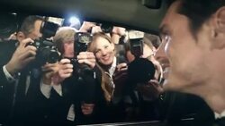 Actor on red carpet Stock Footage