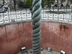 Serpentine Column, Istanbul, Turkey Stock Footage