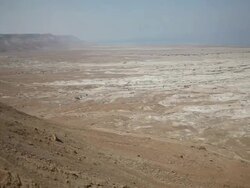 Masada near the Dead Sea Stock Footage
