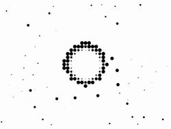 CIRCLE - energetic field, pure black dots (LOOP) Stock Footage