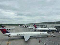 Detroit Metro Airport Ranks 12 in North America Stock Footage