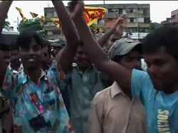 Colombo residents celebrate impending 'victory' over LTTE News Clip