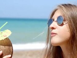 vacation on the coast Stock Footage