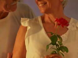 Loving Senior Couple Stock Footage