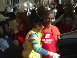 2004 Thanksgiving Meal For The Homeless Stock Footage