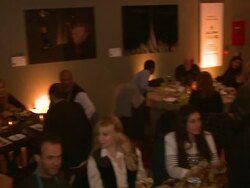 Atmosphere at Acura Hosts Celeste & Jesse Forever Cast Dinner At The Acura Studio on 1/21/12 in Park City, UT Stock Footage