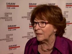 INTERVIEW - Louise Arbour at Center for Reproductive Rights 2014 Gala Stock Footage
