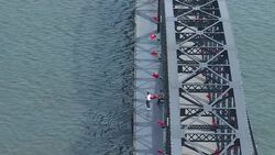 CLEAN : Looking into North Korea from its border with China News Clip