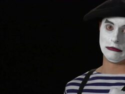 Mime Magnifying Glass - Bad News Stock Footage