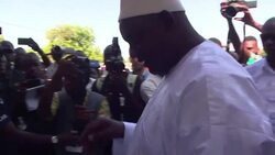 CLEAN : Gambia: Opposition candidate Barrow votes in presidential poll News Clip