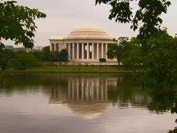 HD Jefferson Memorial WS_1 (1080/24P) Stock Footage