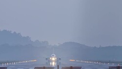 Airplane taking off. Stock Footage
