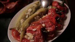 Food on the table montage Stock Footage