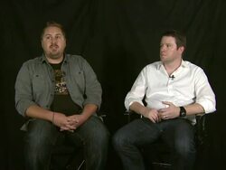 The Guncles Interview Stock Footage