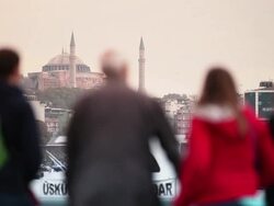 HD:Hagia Sophia , istanbul, TURKEY Stock Footage