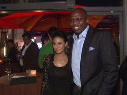 Emmanuelle Chriqui at Arnold Schwarzenegger celebrates the launch of his autobiography, TOTAL RECALL with a party at LA's Mixology101 on 10/5/12 in Los Angeles, CA. Stock Footage