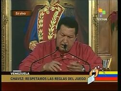 WRAP AP cover of President Chavez news conference News Clip