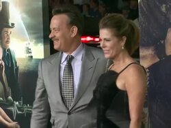 Tom Hanks, Rita Wilson at Cloud Atlas Los Angeles Premiere on 10/24/2012 in Hollywood, CA.(Footage by WireImage Video/Getty Images Entertainment Video) Stock Footage
