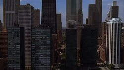 MS, Office buildings in Downtown, Chicago, Illinois, USA Stock Footage