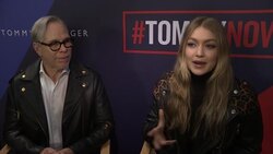 It's a family affair as Bella, Anwar and Gigi Hadid all walk at the TOMMYNOW show in London Instructional Video