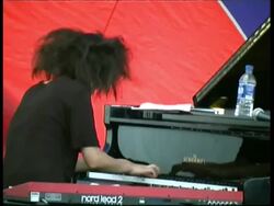Abstract pianist Hiromi, Great Britain Stock Footage