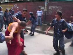 Tibetan exiles protest against Olympic torch relay in Lhasa Instructional Video