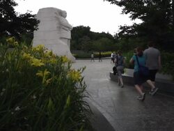 Martin Luther King Jr Memorial In Washington DC Stock Footage