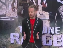 Dominic Monaghan at "The Lone Ranger" Los Angeles Stock Footage