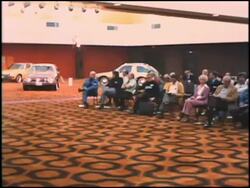 1975 AMC Pacer press event - montage 2 of 2 Stock Footage