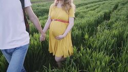 Joy of pregnancy Stock Footage