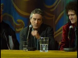 An unlikely group of celebs talk about their new West End Musical. News Clip