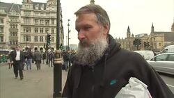 Interview with witness who saw the arrest of a terror suspect in Whitehall News Clip