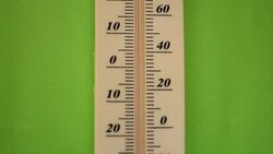 Temperature Rising on green screen Stock Footage