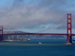 Golden Gate Bridge, San Francisco, Fast Motion Stock Footage