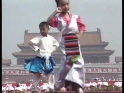 CHINA: BEIJING: 2,000 CHILDREN TAKE PART IN GYMNASTIC DISPLAY News Clip