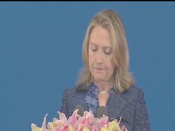 Secretary of State Hillary Rodham Clinton said China must respect human rights. Secretary Clinton spoke at the opening of U.S.-China talks on economic and security issues. News Clip