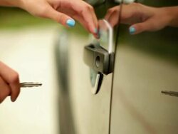 Woman opens a car. Stock Footage
