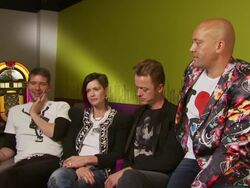 Aqua Interview Stock Footage