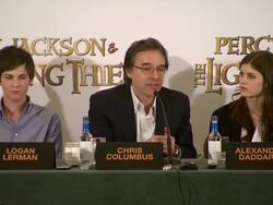 Percy Jackson and the Lightning Thief Press Conference Stock Footage