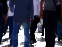 Millions of city people Stock Footage