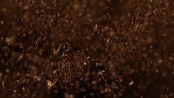 instant coffee powder falling. Stock Footage