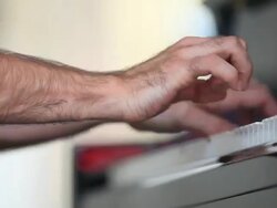 HD Piano Player (Close-up) Stock Footage