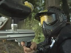 HD Super Slow-Mo: Businessman Get Shot Stock Footage