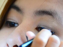 Eye make-up Stock Footage