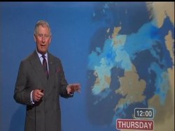 If this king thing doesn't work out, Prince Charles may be able to fall back on a budding career as a weather man. The heir to the British throne and his wife Camilla gave it a try Thursday. (May 10) News Clip