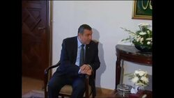 4:3 New Arab League chief Nabil Elaraby meets Egyptian prime minister News Clip