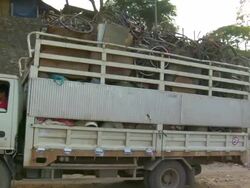 LS Tourists viewing bas-relief mural at Angkor Wat / Cambodia Stock Footage