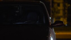 Hidden felon in the car Stock Footage