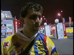 FRANCE: ROMANIAN FANS CELEBRATE WORLD CUP WIN OVER ENGLAND News Clip